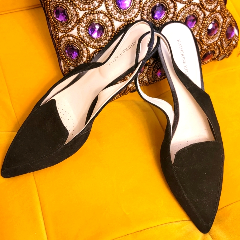 Catherine Kelly shoes small heels size 7.5  color Black
